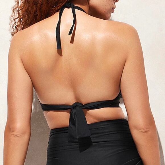 J Crew Women’s Halter Tie Neck Bikini Swim Top Medium Red BY633 - Picture 9 of 9